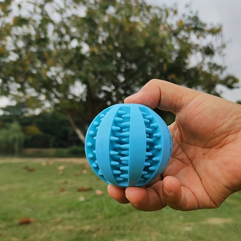 Pelota Interactiva de Premios para Perros — Juguete Resistente de Caucho