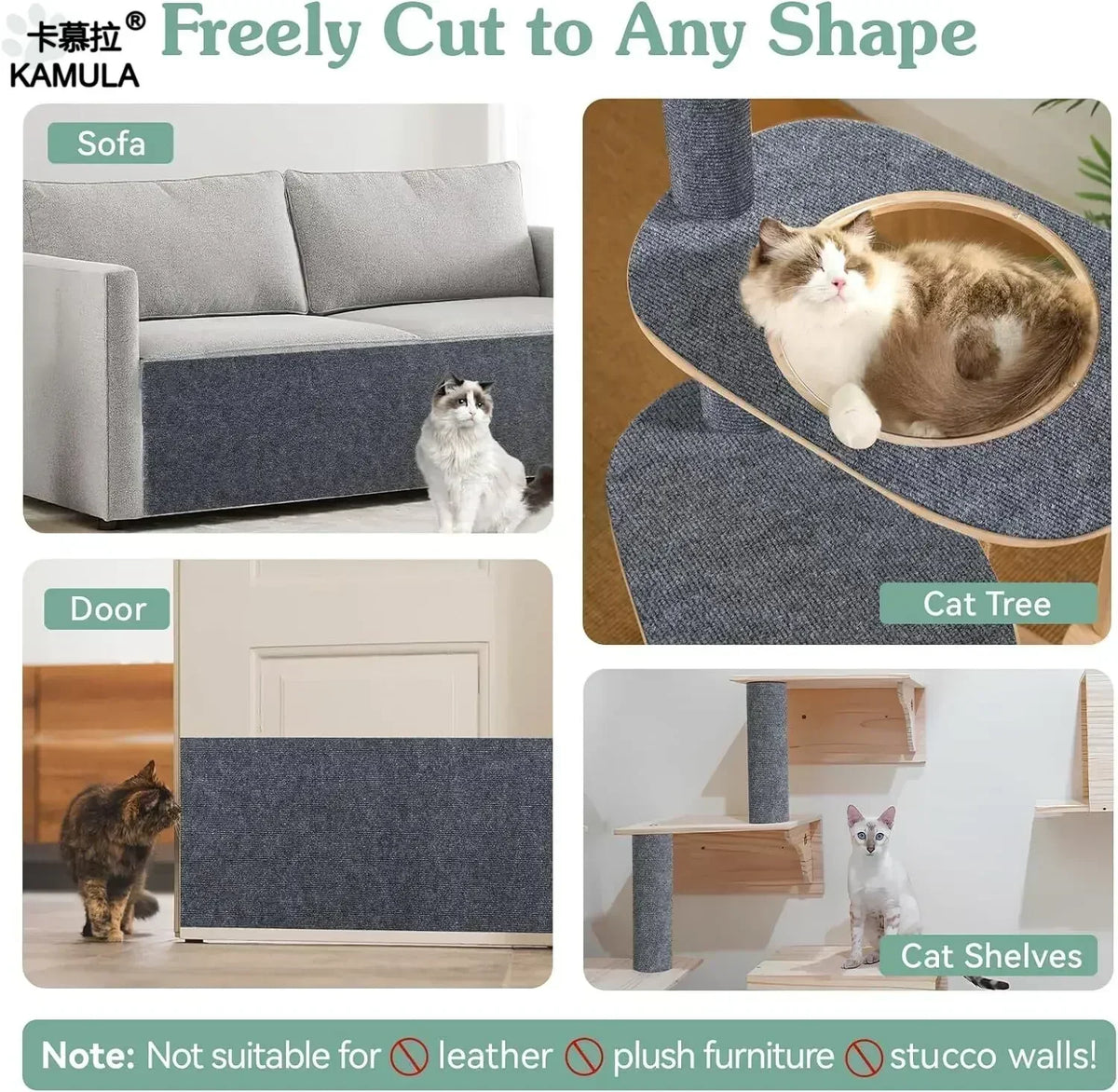 Protector Autoadhesivo para Arañazos de Gatos — Sofás y Muebles