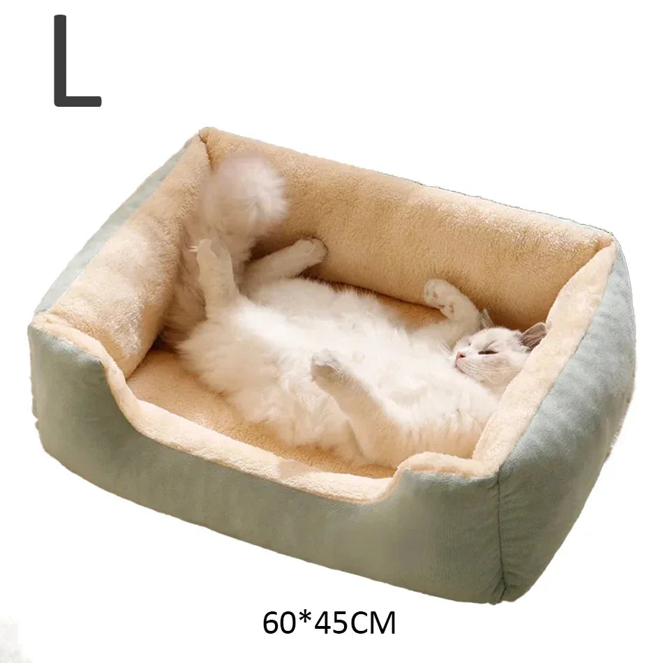 Cama Acogedora para Gatos y Perros Pequeños — Suave y Cómoda