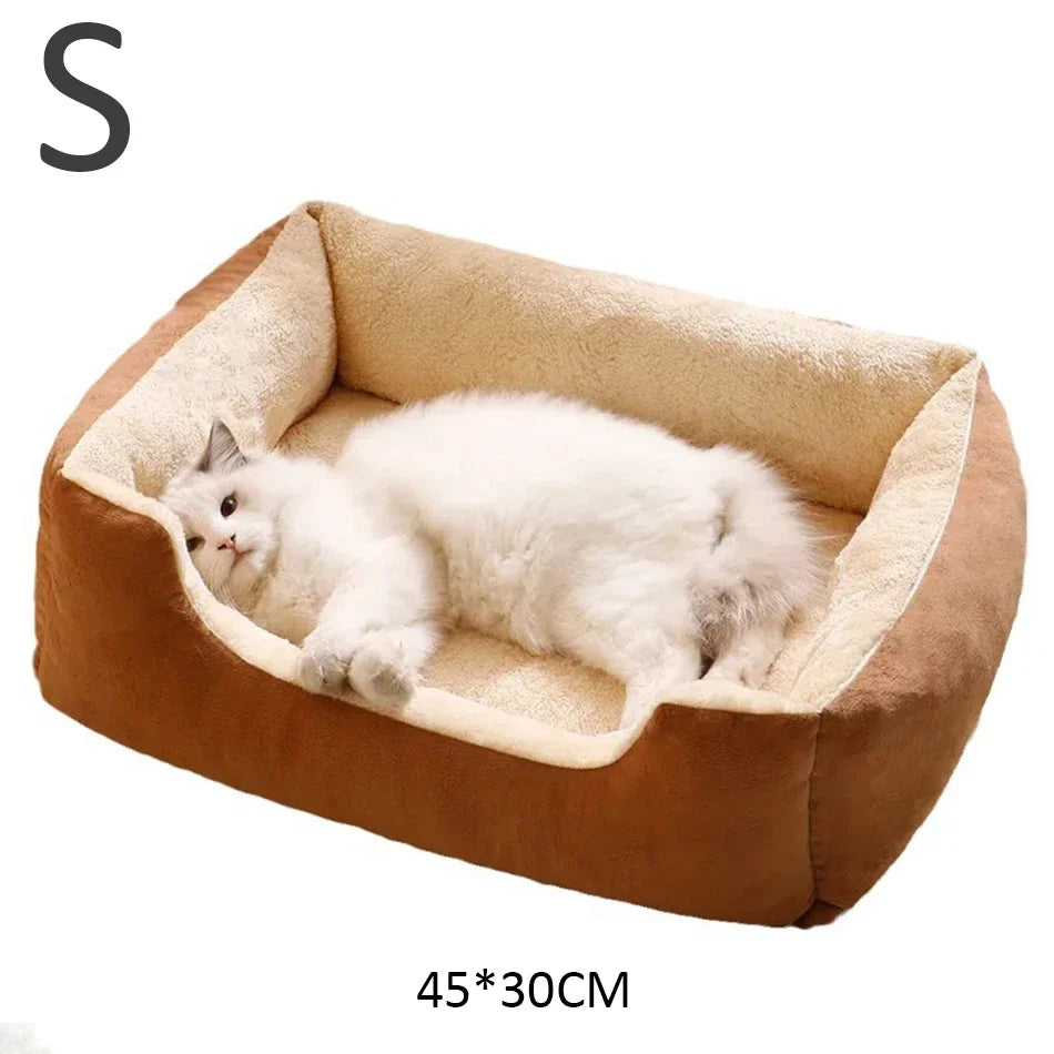 Cama Acogedora para Gatos y Perros Pequeños — Suave y Cómoda