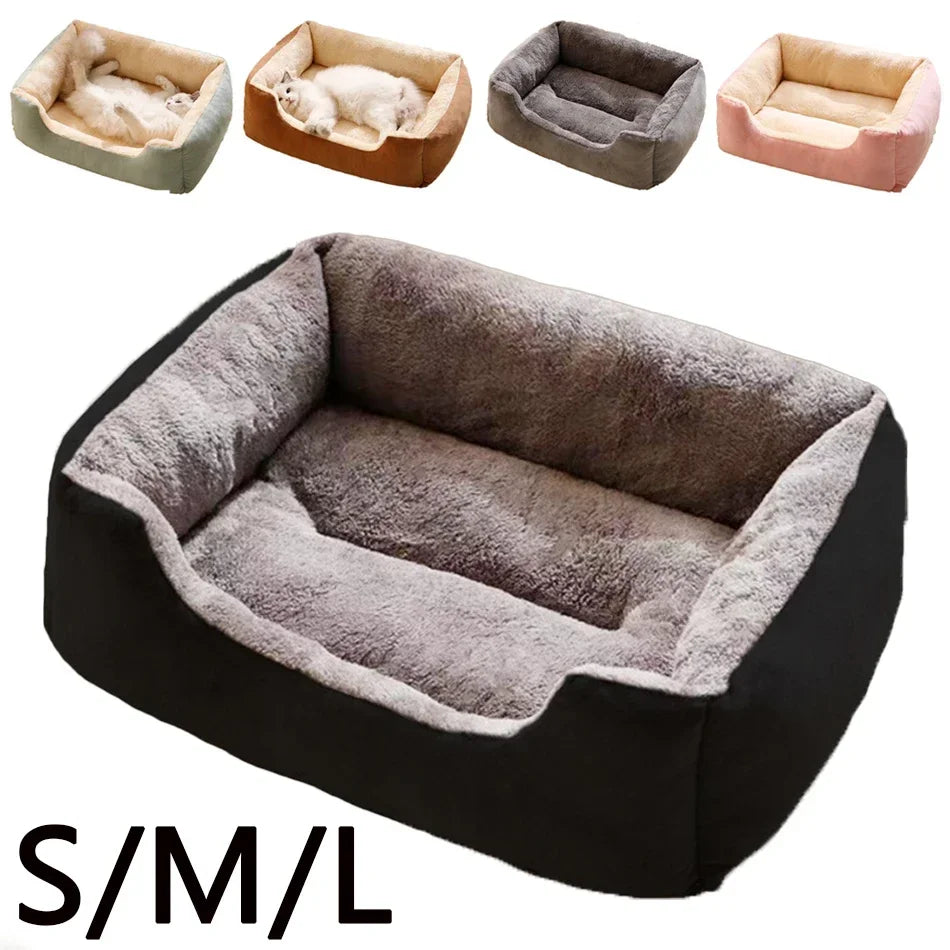 Cama Acogedora para Gatos y Perros Pequeños — Suave y Cómoda