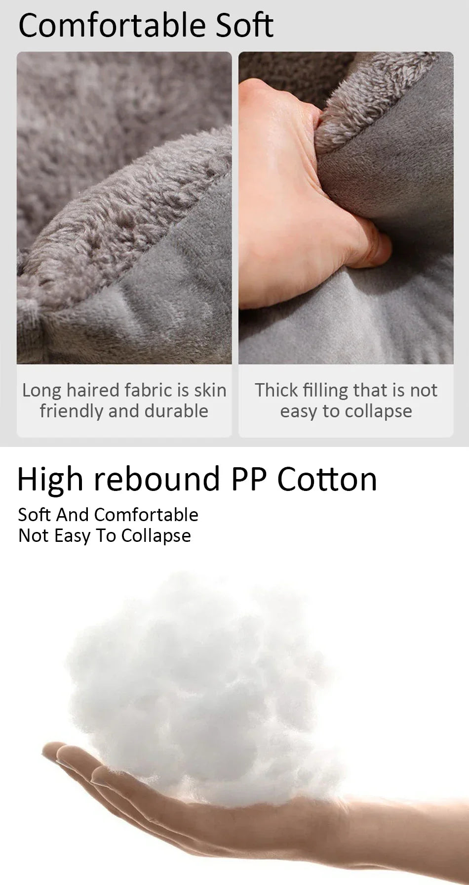 Cama Acogedora para Gatos y Perros Pequeños — Suave y Cómoda