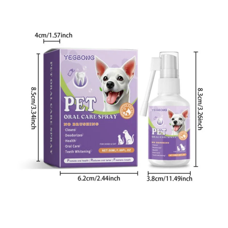 Spray Dental para Perros y Gatos — Aliento Fresco e Higiene Oral