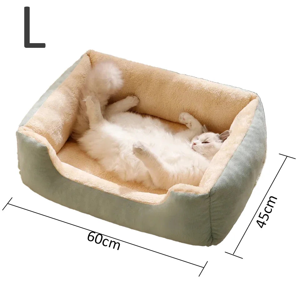Cama Acogedora para Gatos y Perros Pequeños — Suave y Cómoda