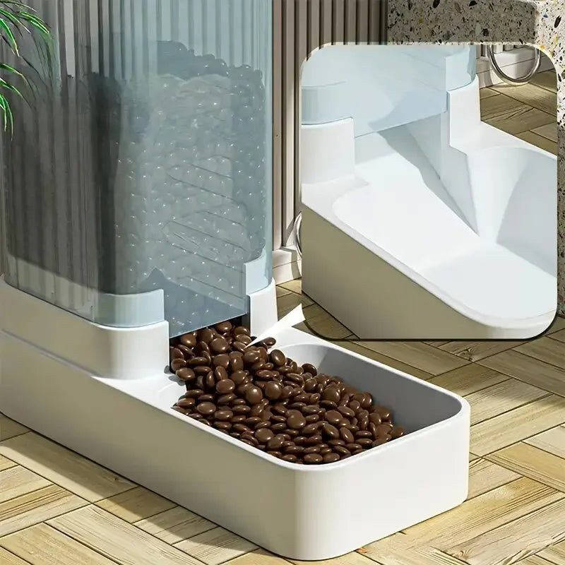 Set de Comedero y Dispensador de Agua por Gravedad 3,8 L