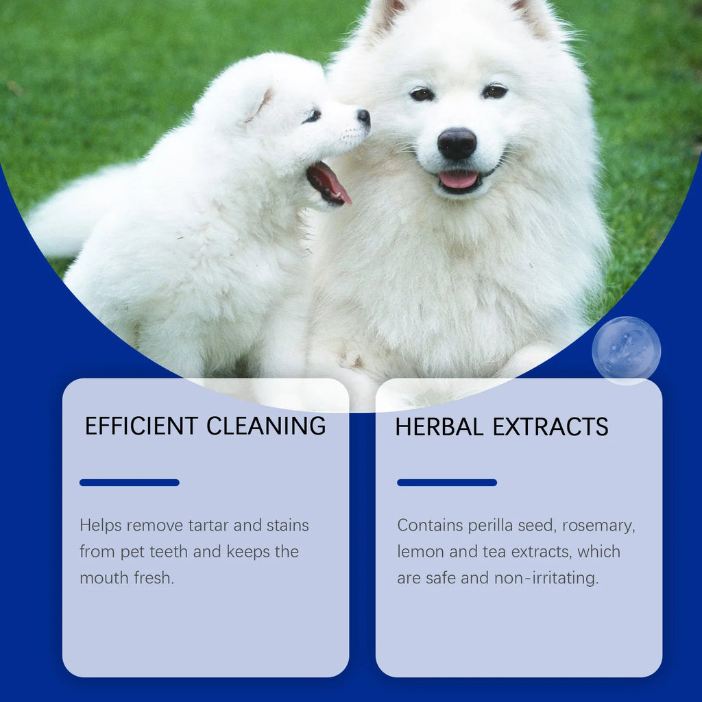 Polvo para Limpiar Dientes y Eliminar Sarro para Perros y Gatos