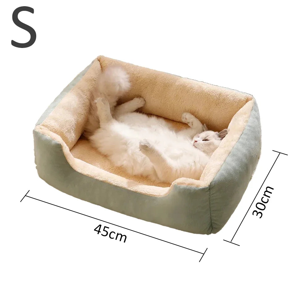 Cama Acogedora para Gatos y Perros Pequeños — Suave y Cómoda