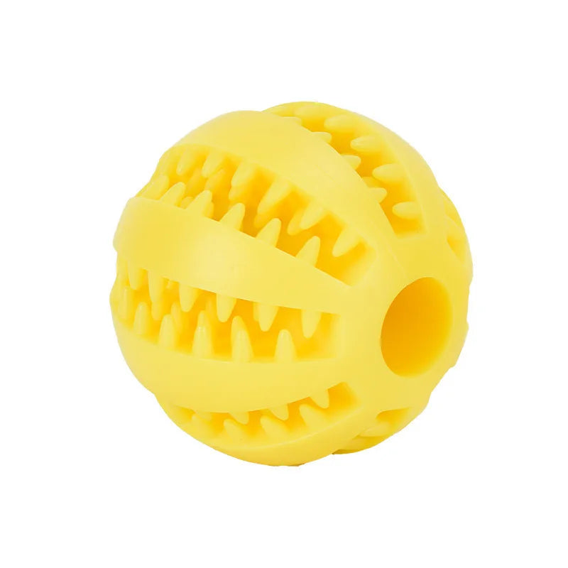 Pelota Interactiva de Premios para Perros — Juguete Resistente de Caucho