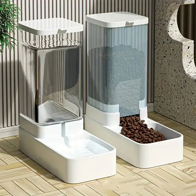 Set de Comedero y Dispensador de Agua por Gravedad 3,8 L