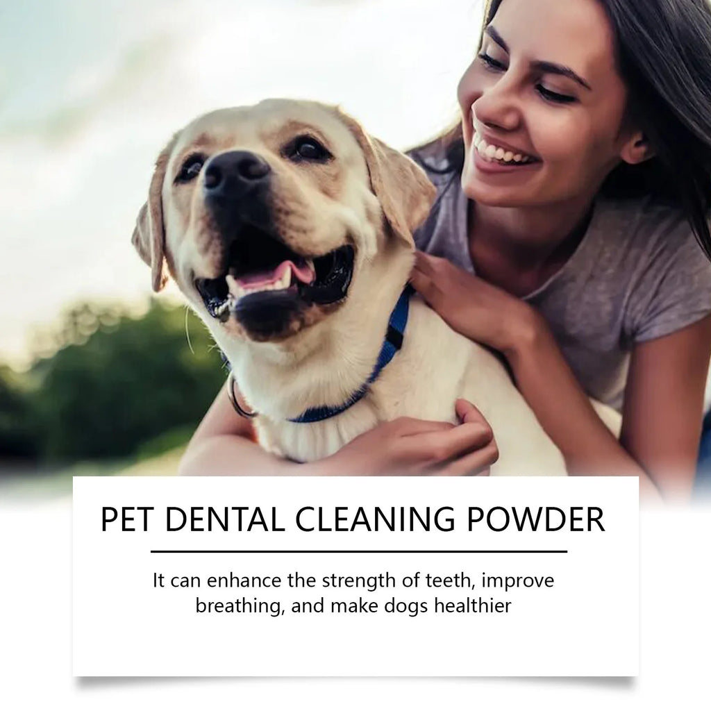 Polvo para Limpiar Dientes y Eliminar Sarro para Perros y Gatos