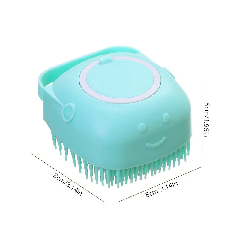 Cepillo de Baño para Mascotas LatherPaw™ — Dispensador de Champú y Masaje