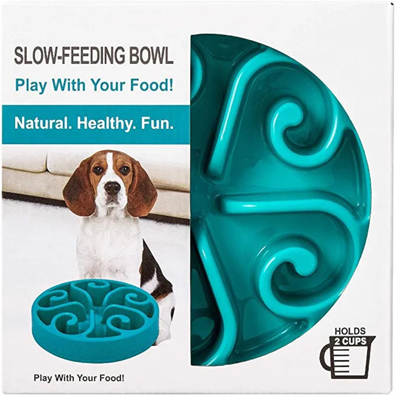 Cuenco Slow Feeder para Perros — Comedero Antiahogo con Laberinto
