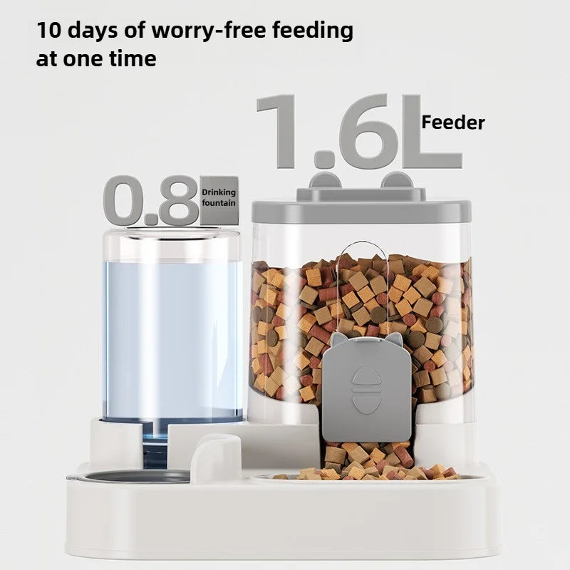 Comedero por Gravedad™ — Dispensador Automático de Comida y Agua