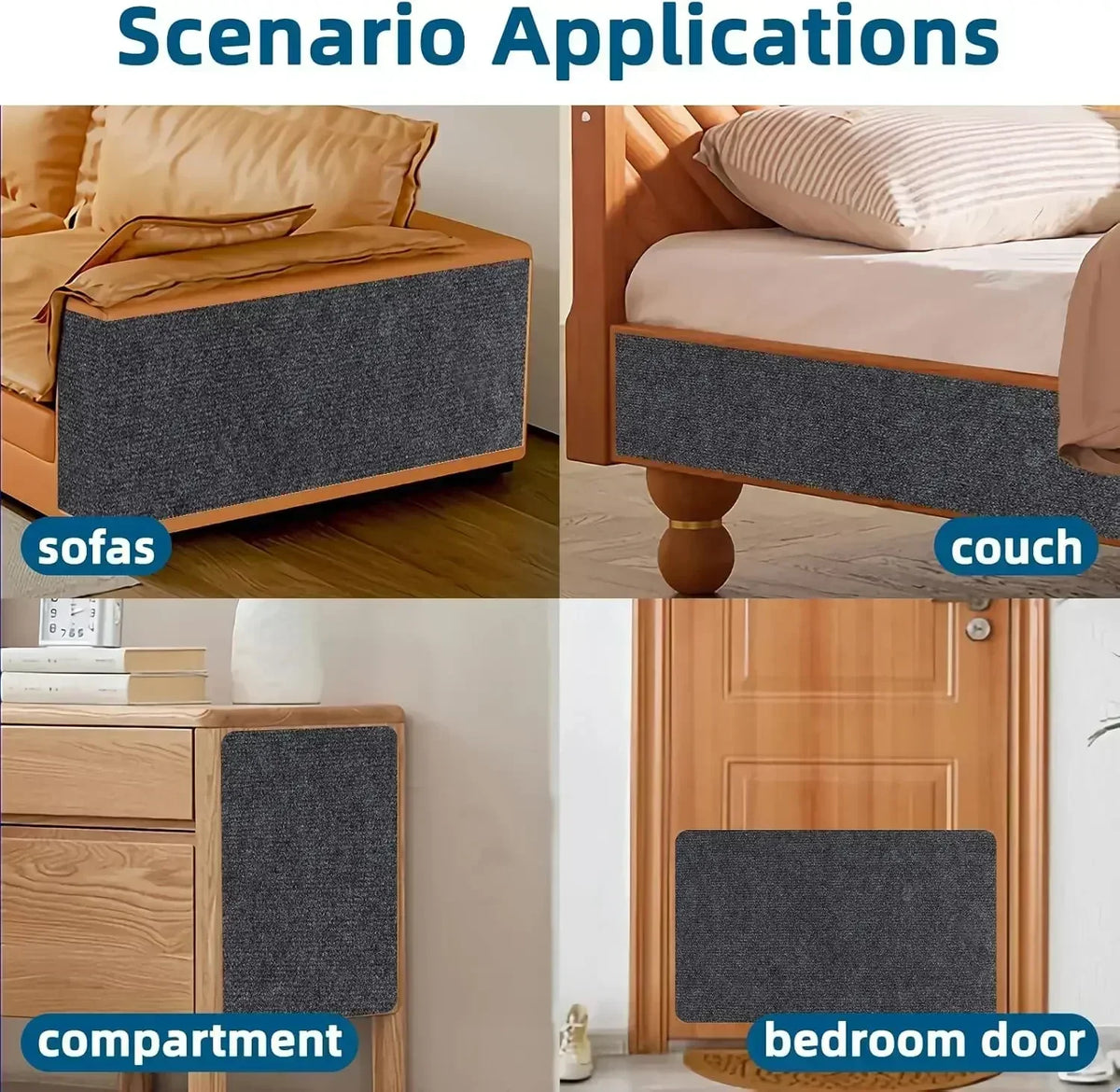 Protector Autoadhesivo para Arañazos de Gatos — Sofás y Muebles
