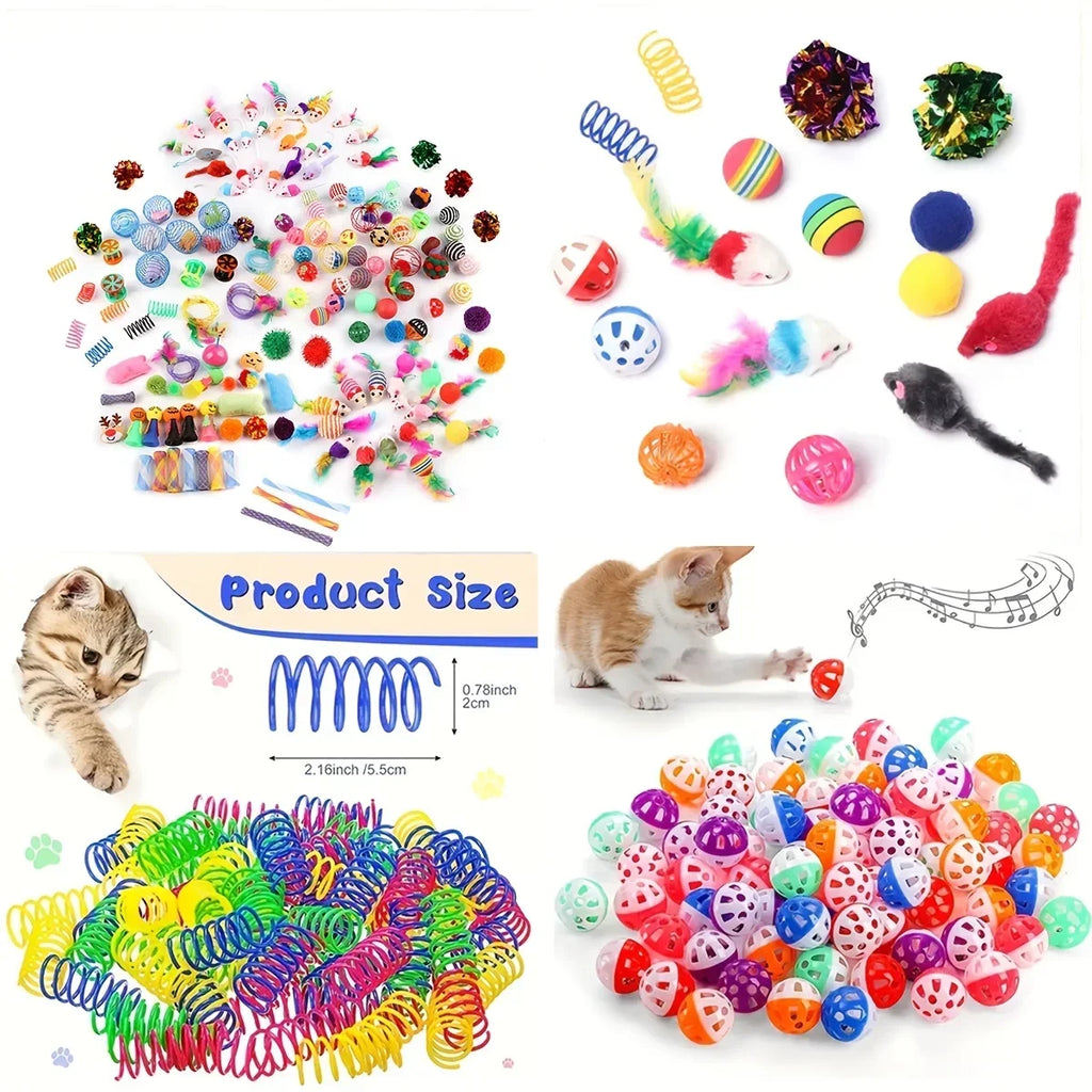 Pack de Juguetes para Gatos — 14, 28 o 56 Piezas