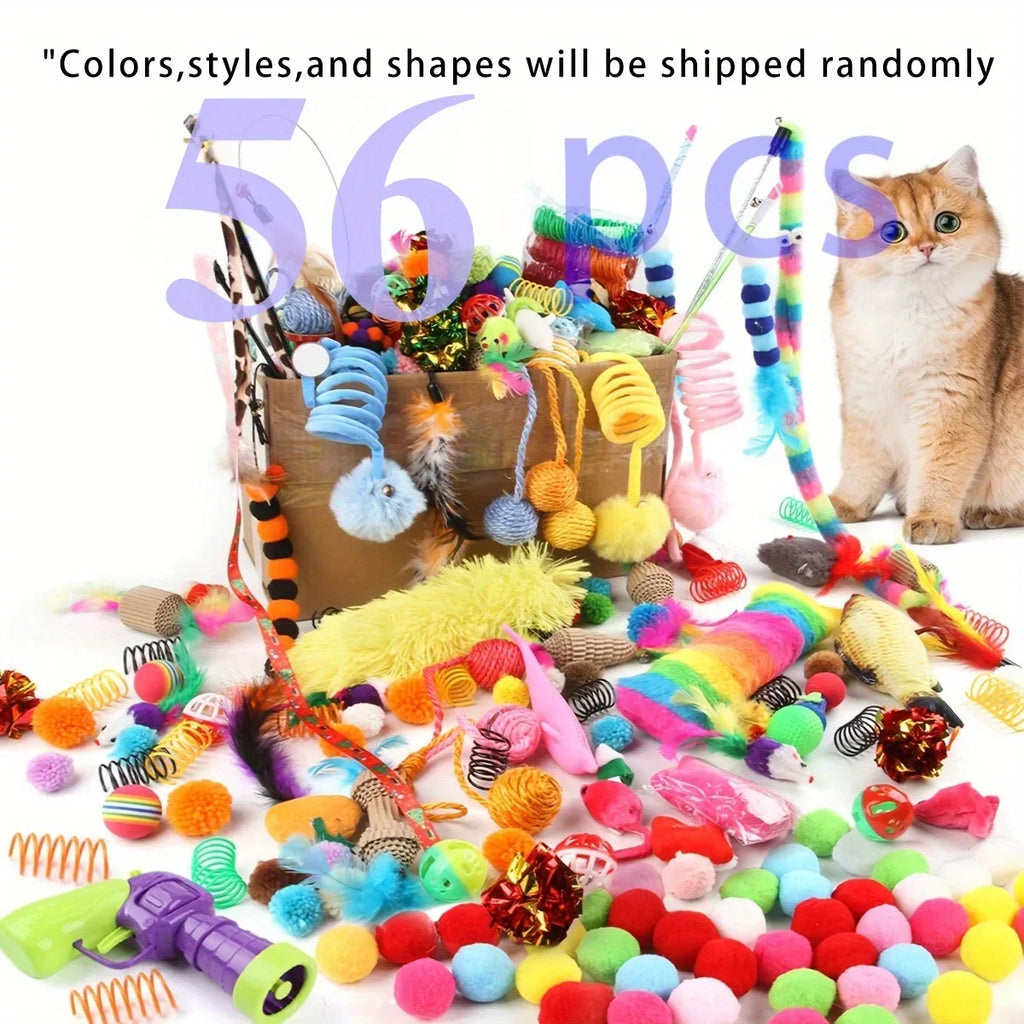 Pack de Juguetes para Gatos — 14, 28 o 56 Piezas