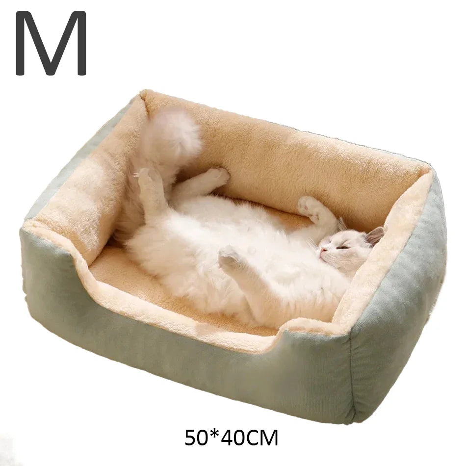 Cama Acogedora para Gatos y Perros Pequeños — Suave y Cómoda