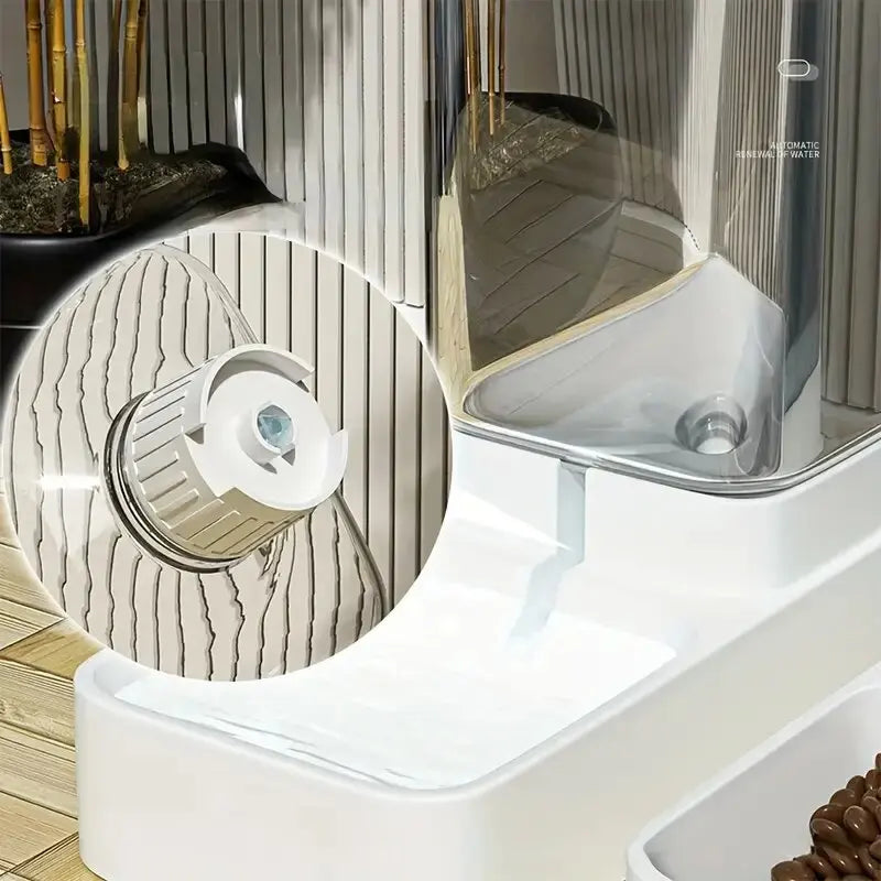 Set de Comedero y Dispensador de Agua por Gravedad 3,8 L