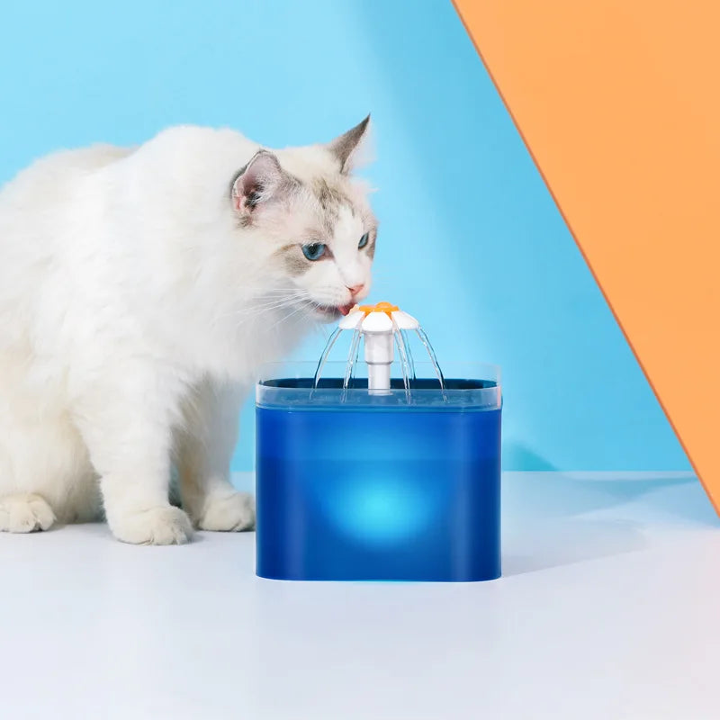 Fuente Inteligente de Agua 2 L para Mascotas — LED y USB