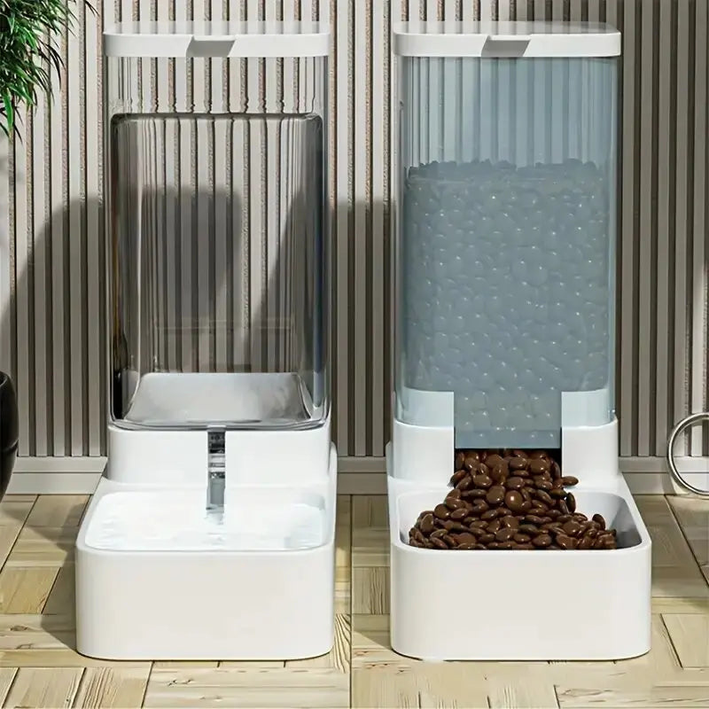 Set de Comedero y Dispensador de Agua por Gravedad 3,8 L