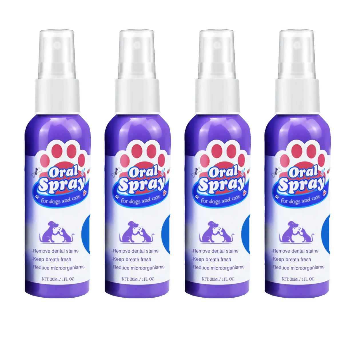 Spray Oral para Perros y Gatos — Ayuda a Eliminar Placa y Sarro