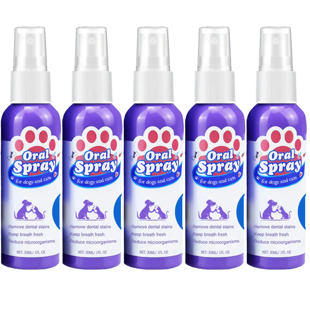 Spray Oral para Perros y Gatos — Ayuda a Eliminar Placa y Sarro