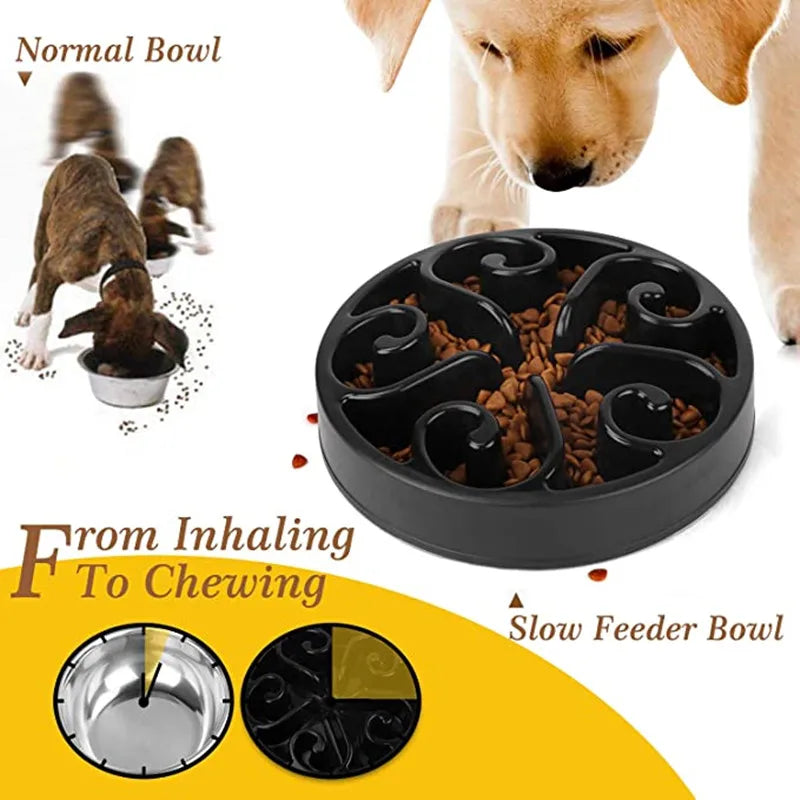 Cuenco Slow Feeder para Perros — Comedero Antiahogo con Laberinto