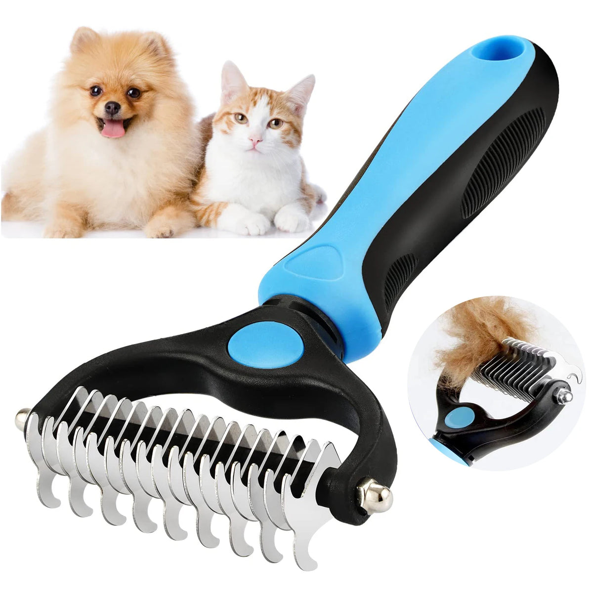 Cepillo Deslanador ProShed™ — Eliminador de Nudos y Pelo para Perros y Gatos