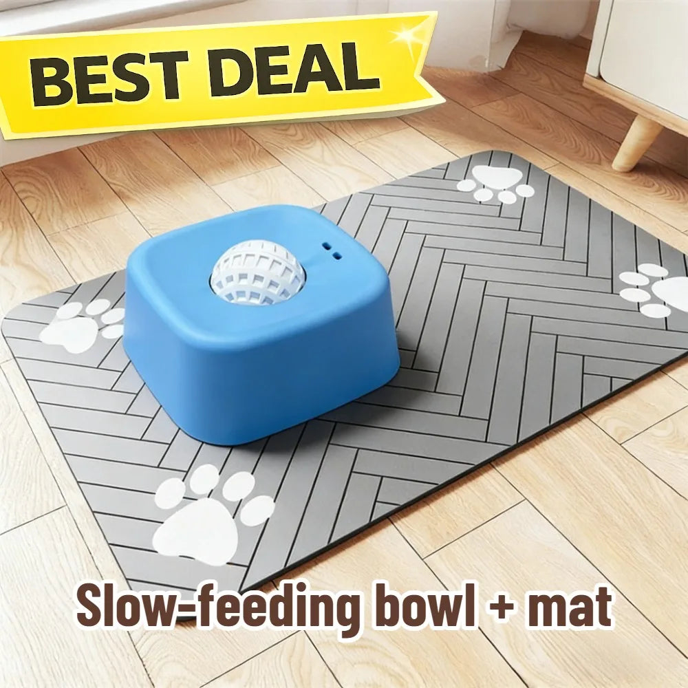 Set 1–3: Comedero Antiahogo y Alfombrilla Lick Mat para Perros y Gatos