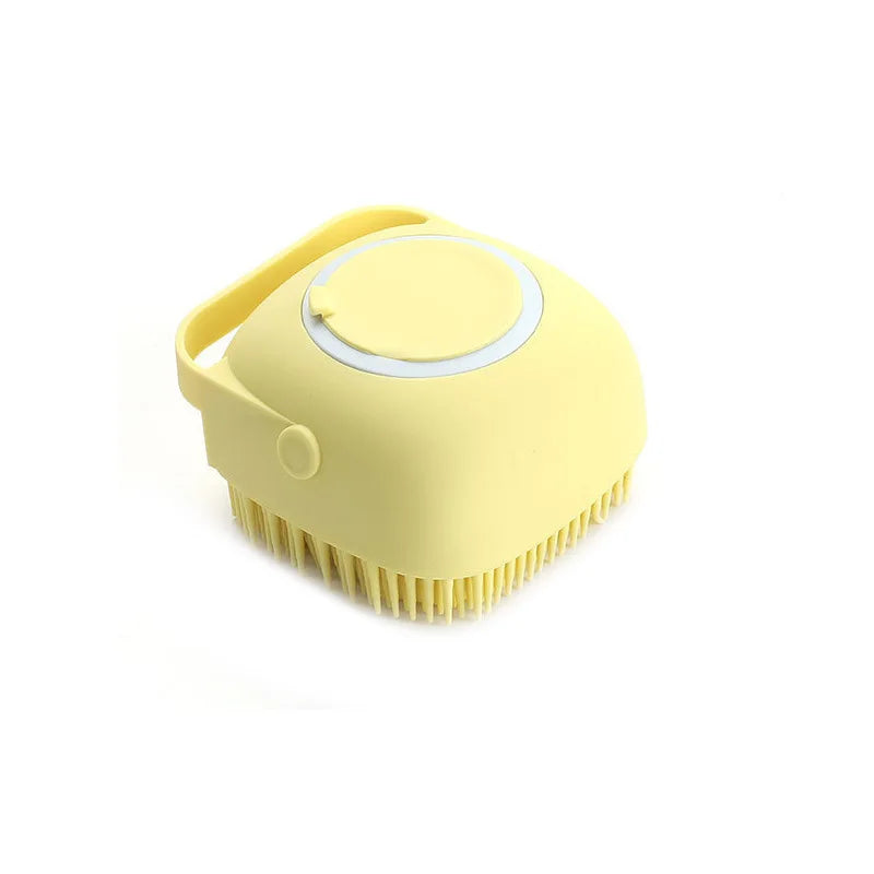 Cepillo de Baño para Mascotas LatherPaw™ — Dispensador de Champú y Masaje