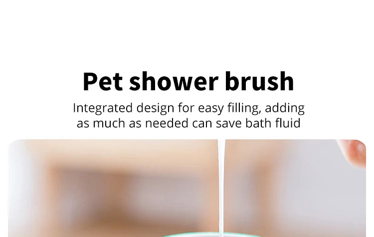 Cepillo de Baño para Mascotas LatherPaw™ — Dispensador de Champú y Masaje