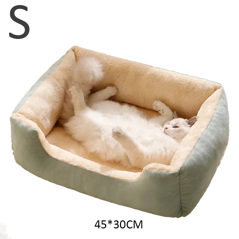 Cama Acogedora para Gatos y Perros Pequeños — Suave y Cómoda