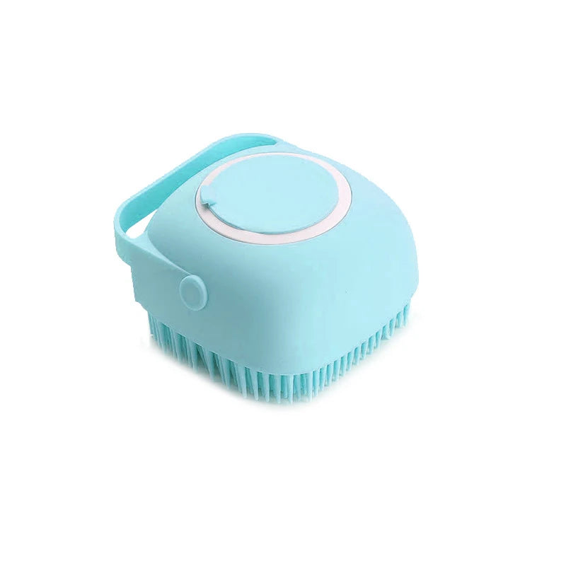 Cepillo de Baño para Mascotas LatherPaw™ — Dispensador de Champú y Masaje