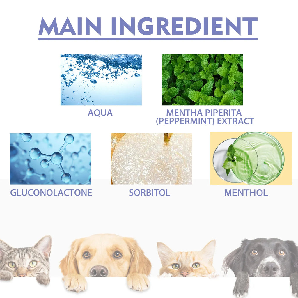Spray Oral para Perros y Gatos — Ayuda a Eliminar Placa y Sarro