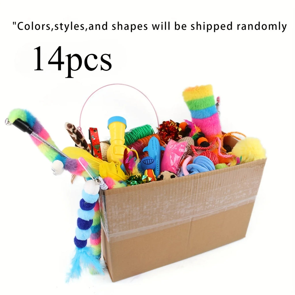 Pack de Juguetes para Gatos — 14, 28 o 56 Piezas