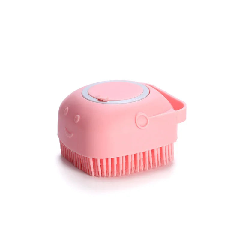 Cepillo de Baño para Mascotas LatherPaw™ — Dispensador de Champú y Masaje