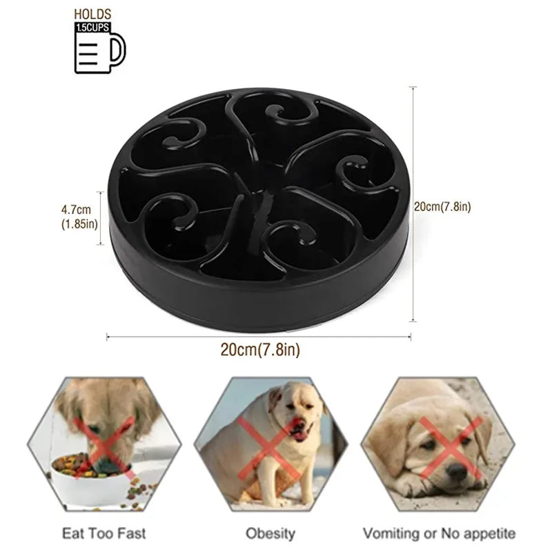 Cuenco Slow Feeder para Perros — Comedero Antiahogo con Laberinto