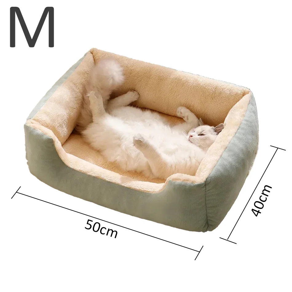 Cama Acogedora para Gatos y Perros Pequeños — Suave y Cómoda