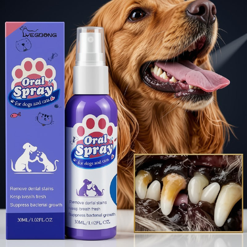 Spray de Higiene Dental y Eliminación de Sarro para Mascotas