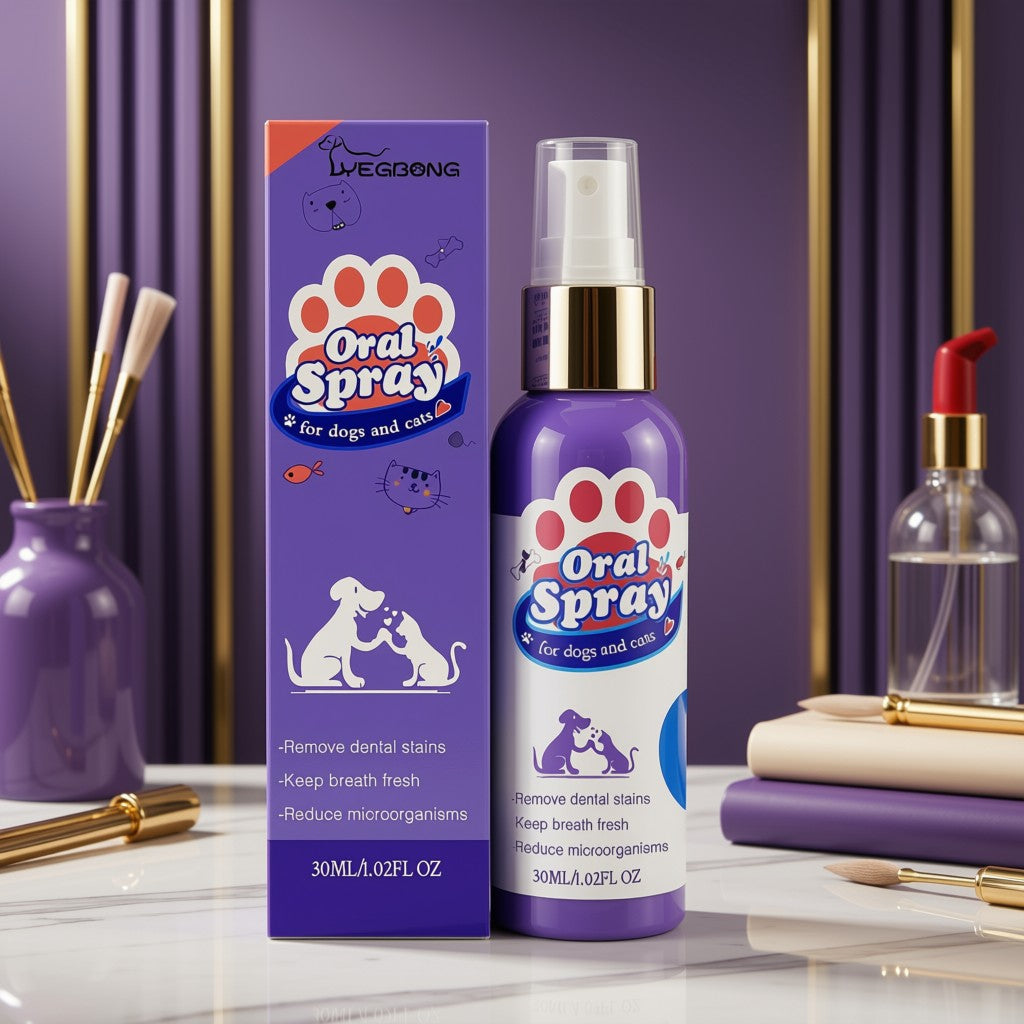 Spray de Higiene Dental y Eliminación de Sarro para Mascotas